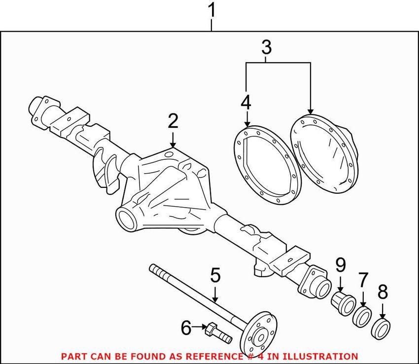 SAAB Differential Cover Gasket - Rear 12479020